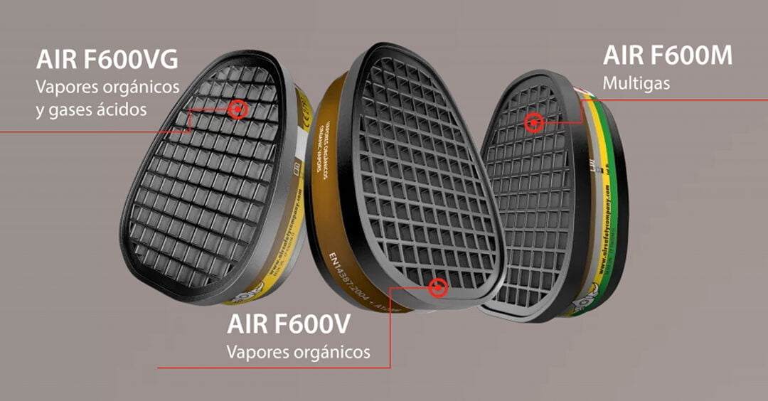 Cartucho de respirador para vapores orgánicos